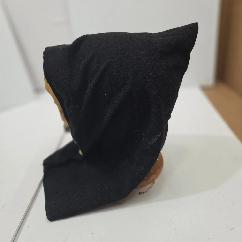 Vintage 4 Seasons Hooded Skeleton Skull Halloween Mask 90s Grim Reaper Vinyl...